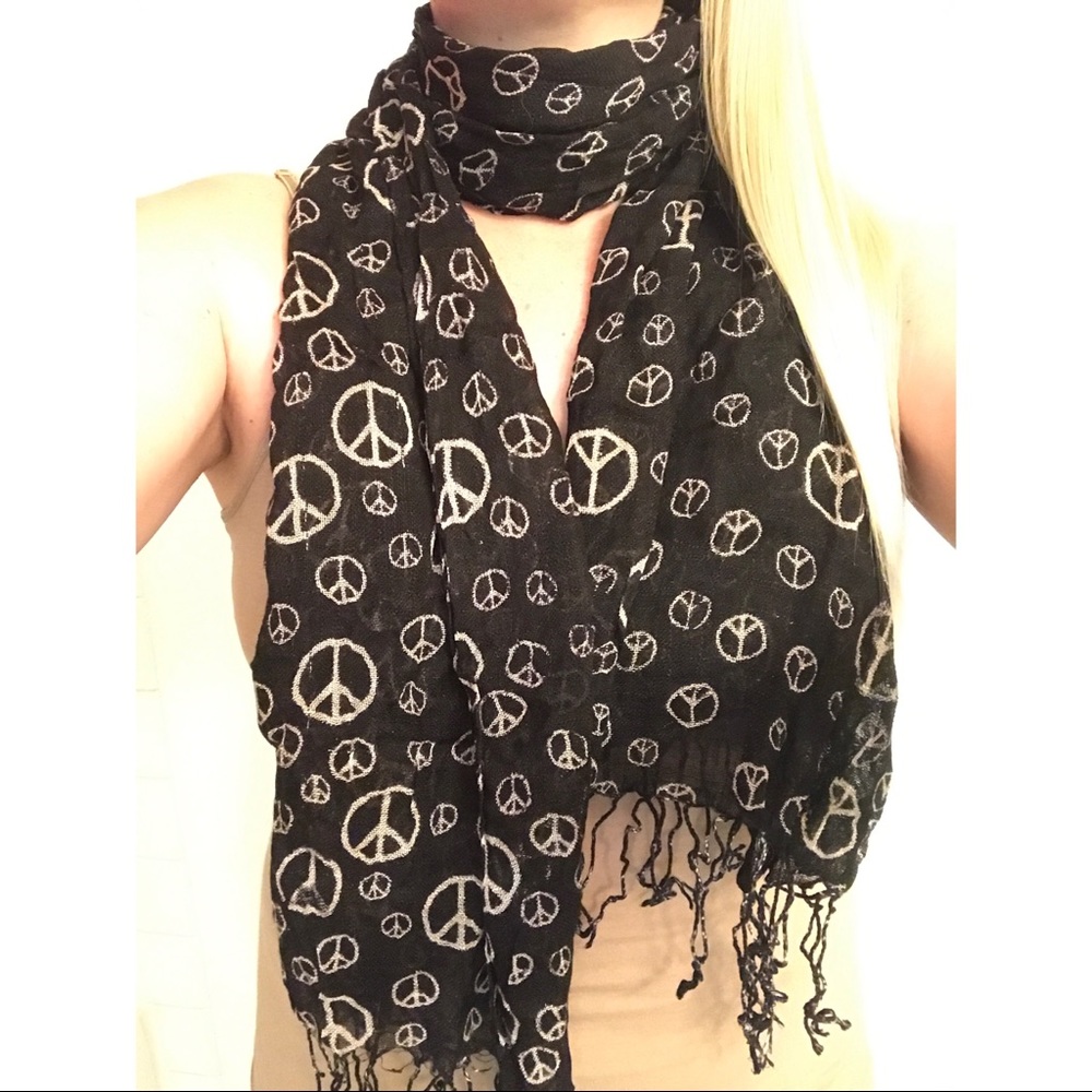Peace Sign Scarf